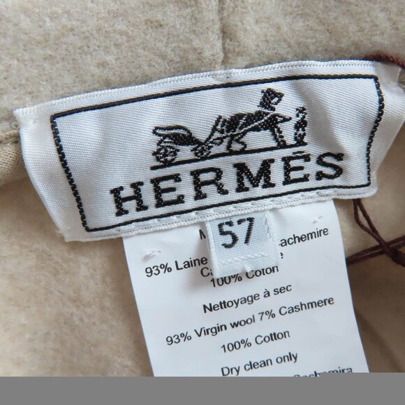 Hermes Harper Wool Cashmere Cord Ecru Current Item Avalon Stitch main image 4